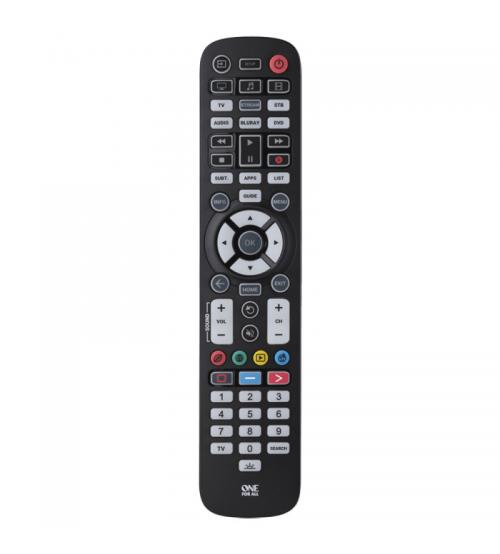 One For All URC3661 Essential 6-Way Anti-Microbial Universal Remote